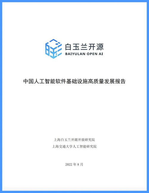 白玉蘭開源發(fā)布中國(guó)人工智能軟件基礎(chǔ)設(shè)施高質(zhì)量發(fā)展報(bào)告